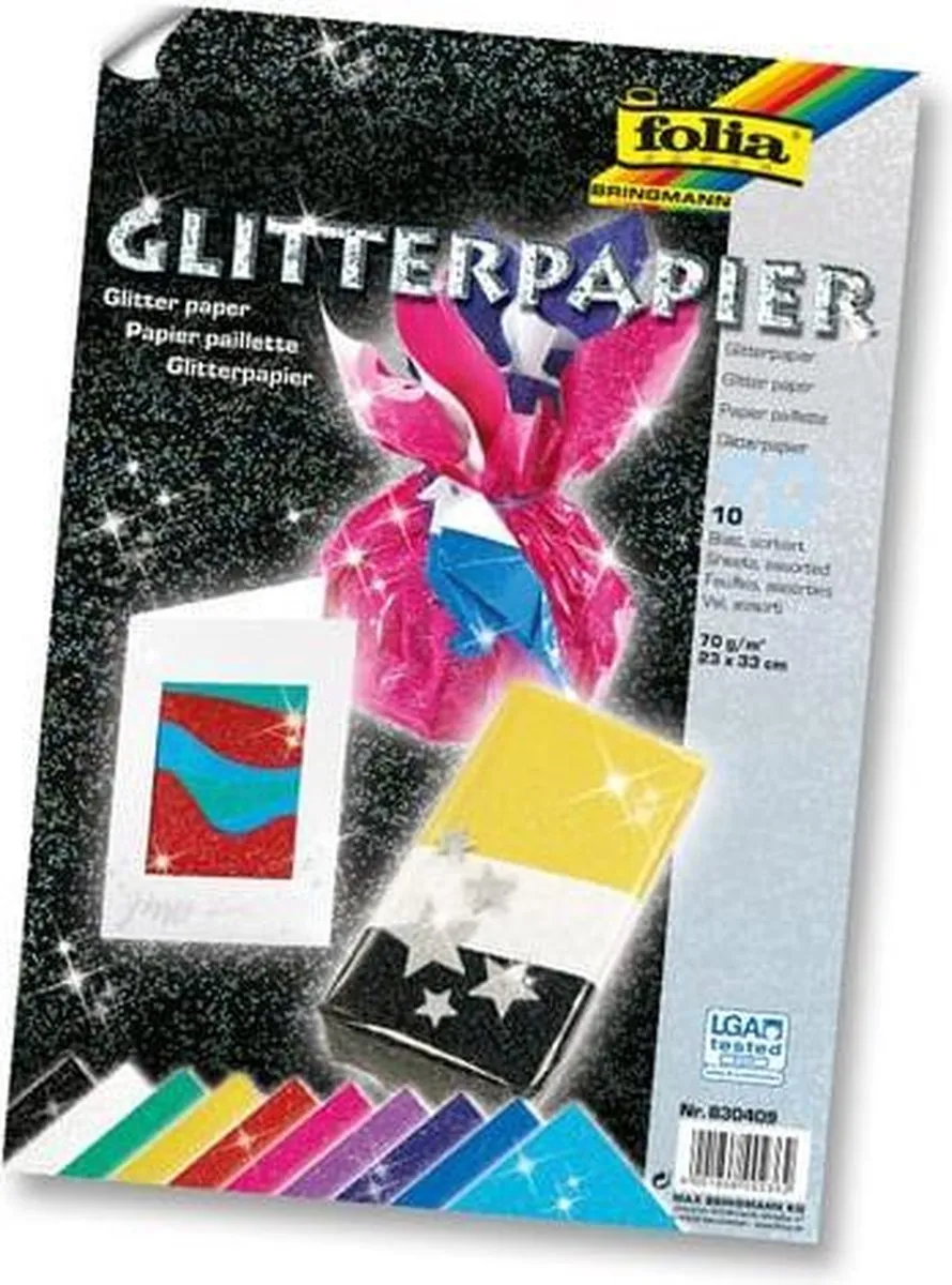 Folia Glitterpapier 23x33cm