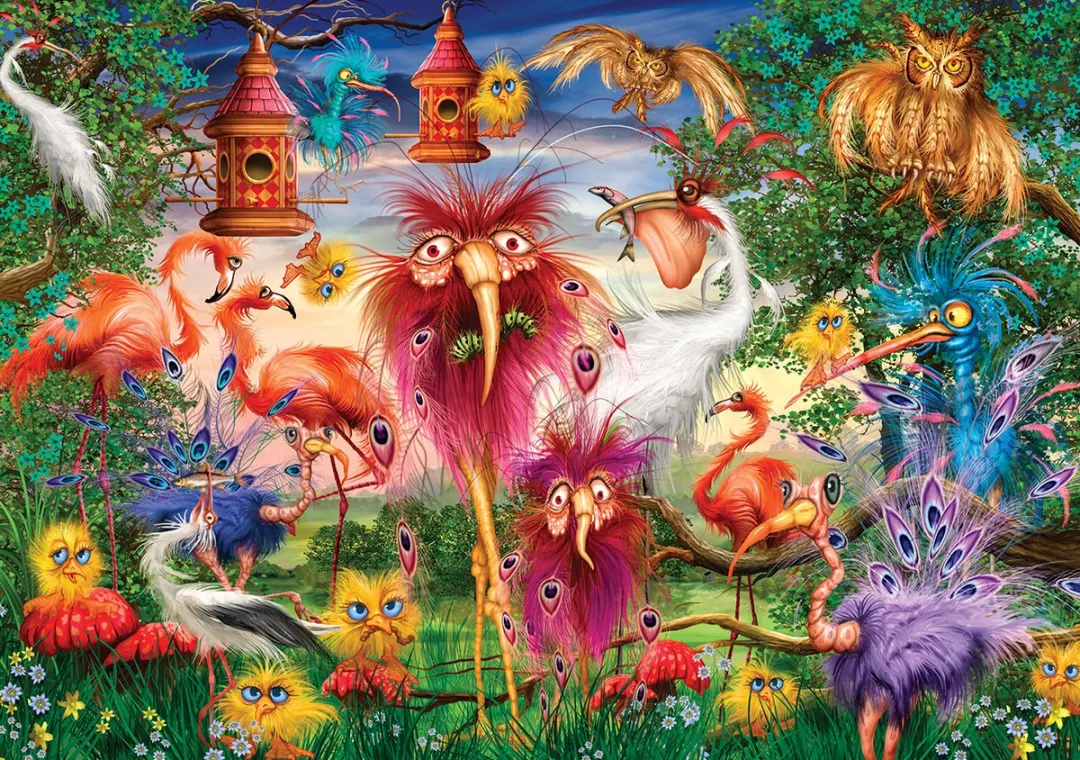 KS Games Ugly Birds Puzzel 1000 Stuks - Multicolor