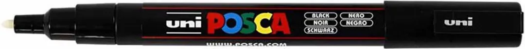 Posca PC3M Verfstift - Zwart - afbeelding 6 van 6
