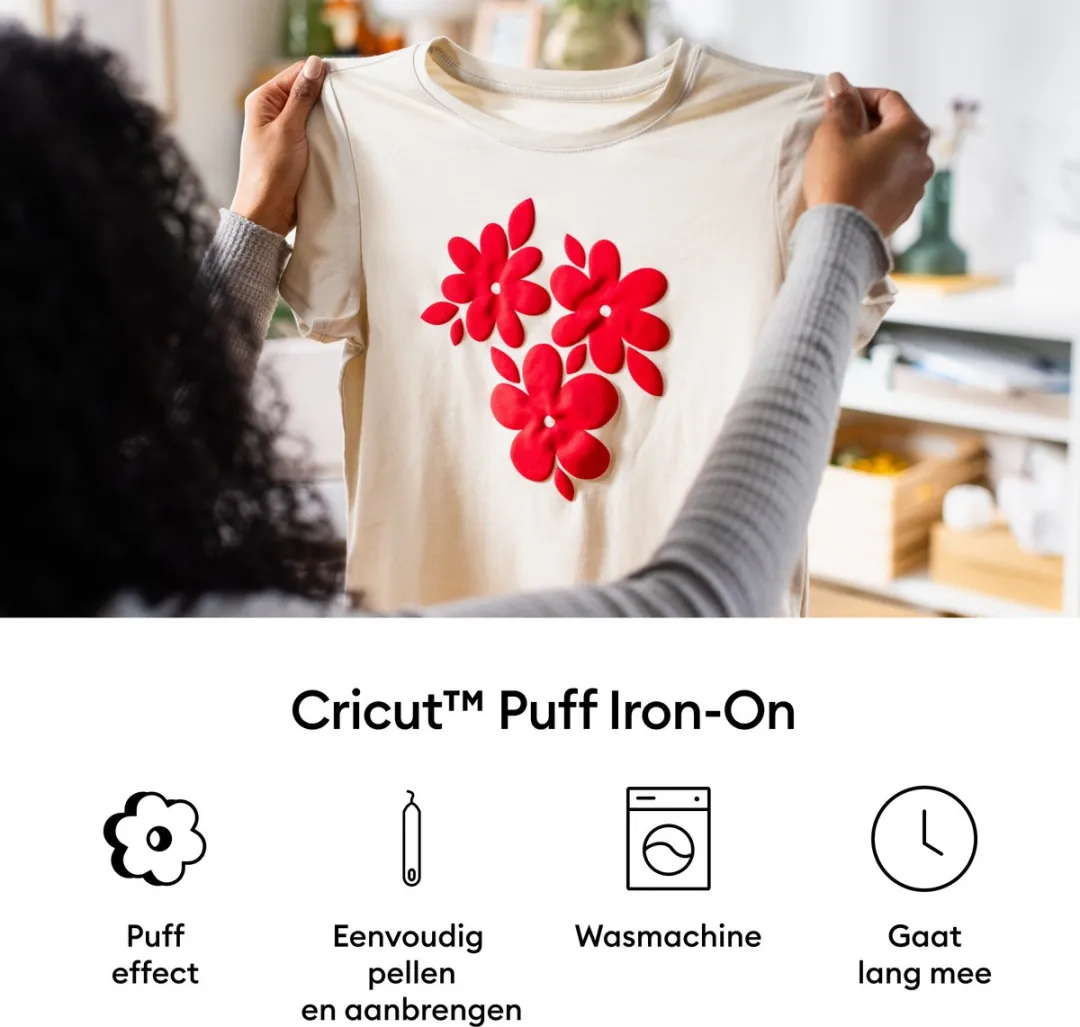 Cricut Puff Iron-On Wit 30,5x48,3cm