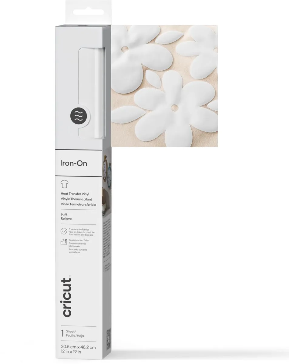 Cricut Puff Iron-On Wit 30,5x48,3cm