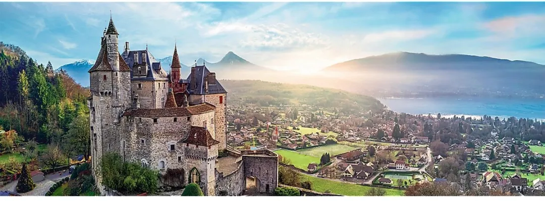 Trefl Puzzle 1000 Stuks Kasteel van Menthon Multicolor