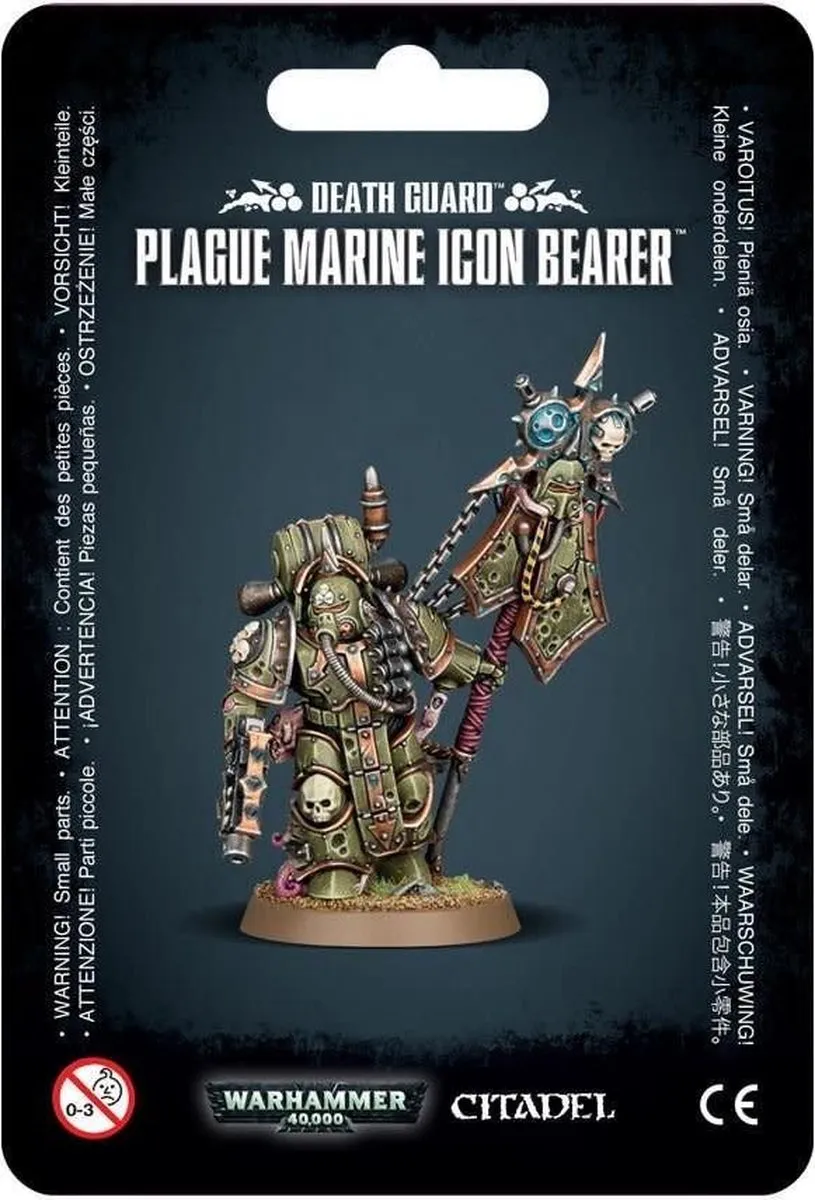 Games Workshop Warhammer 40.000 Death Guard Plague Marine Icon Bearer