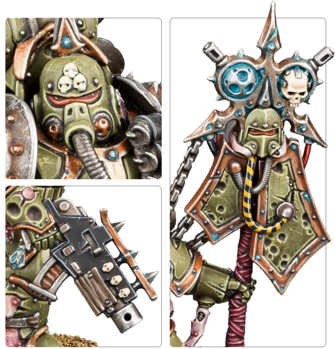 Games Workshop Warhammer 40.000 Death Guard Plague Marine Icon Bearer