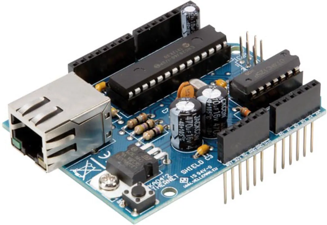 Whadda Shield Ethernet Arduino WPK04 - 68x53mm - Blauw/Zwart