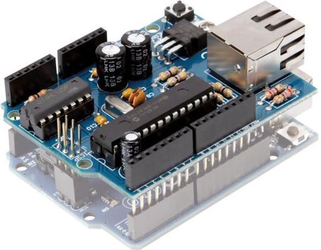 Whadda Shield Ethernet Arduino WPK04 - 68x53mm - Blauw/Zwart