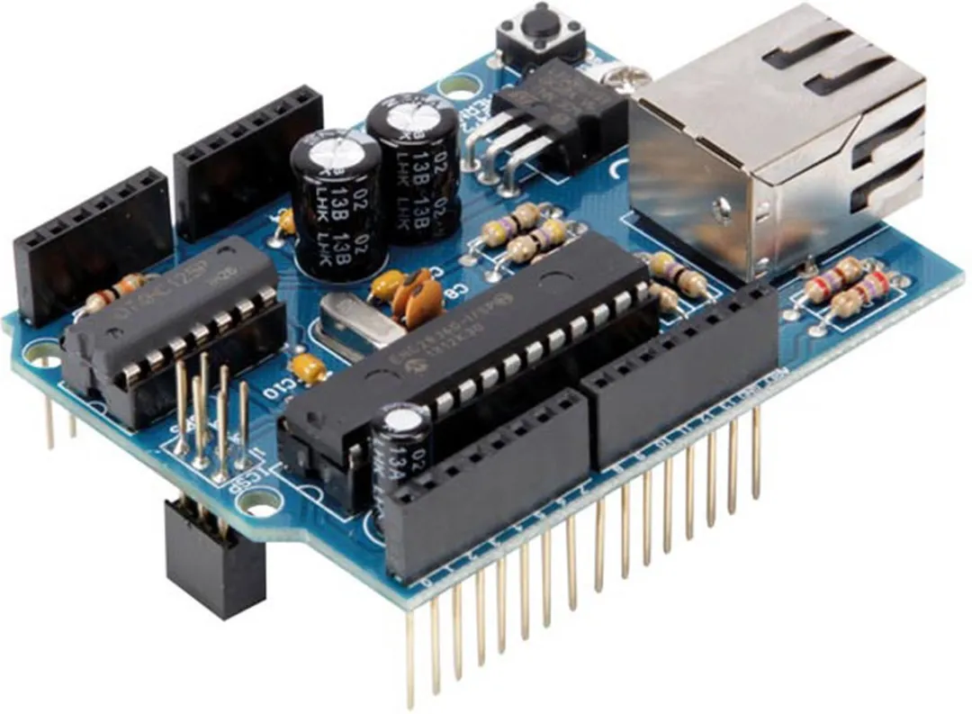 Whadda Shield Ethernet Arduino WPK04 - 68x53mm - Blauw/Zwart