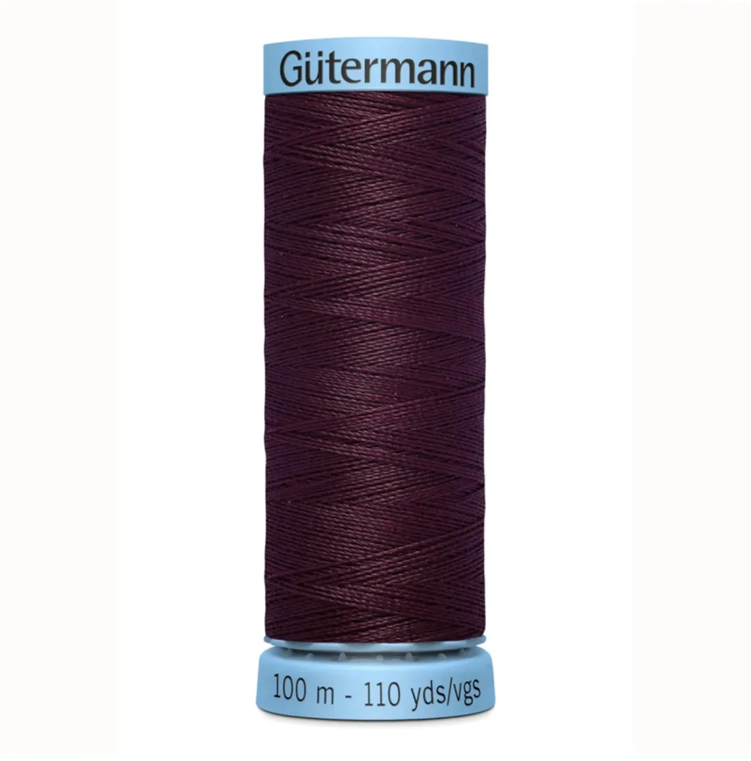 Gutermann Zijde Garen 100m - Zwart/Grijs/Wit