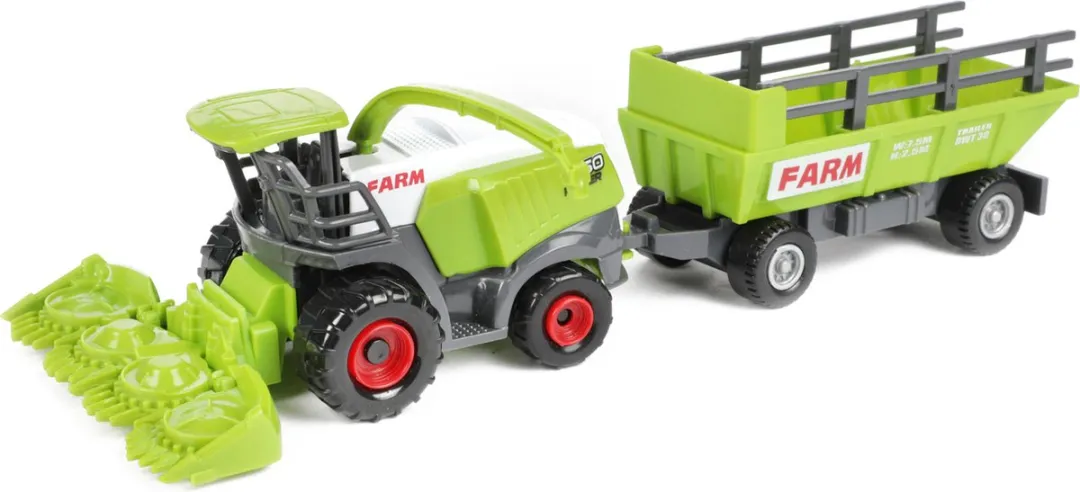 Toi-Toys Landbouwmachines met aanhanger 28097A - 2 Stuks
