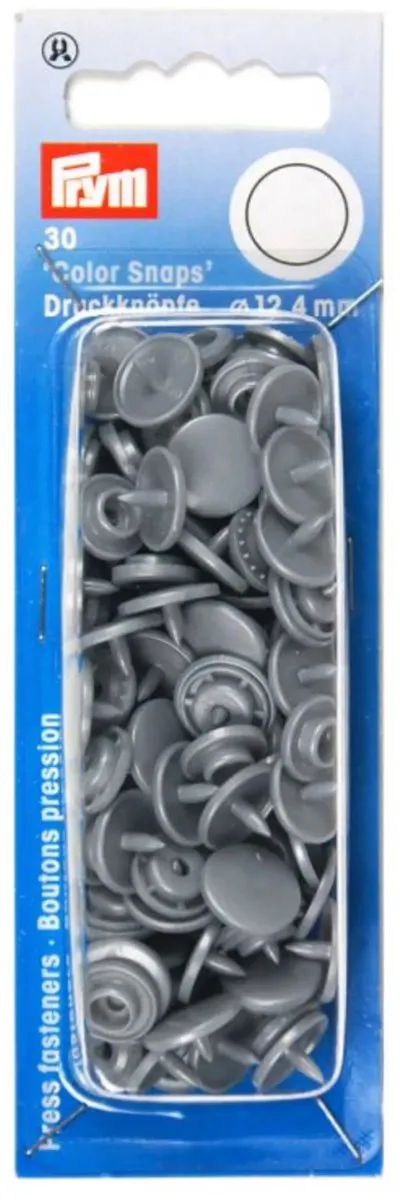 Prym Drukknoop ColorSnaps 12,4mm - 30 Stuks - Zilvergrijs