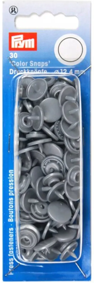 Prym Drukknoop ColorSnaps 12,4mm - 30 Stuks - Zilvergrijs
