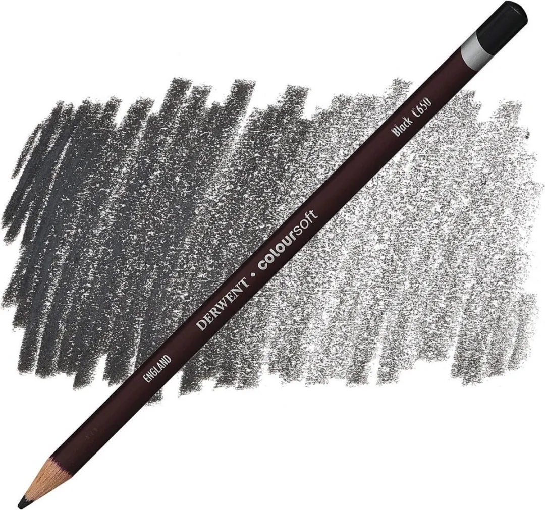 Derwent Coloursoft Potlood Black C650