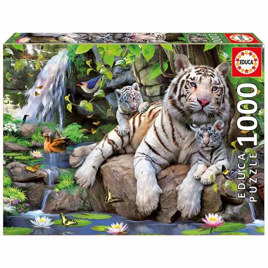 Educa Witte Tijgers Puzzle 1000 Stuks