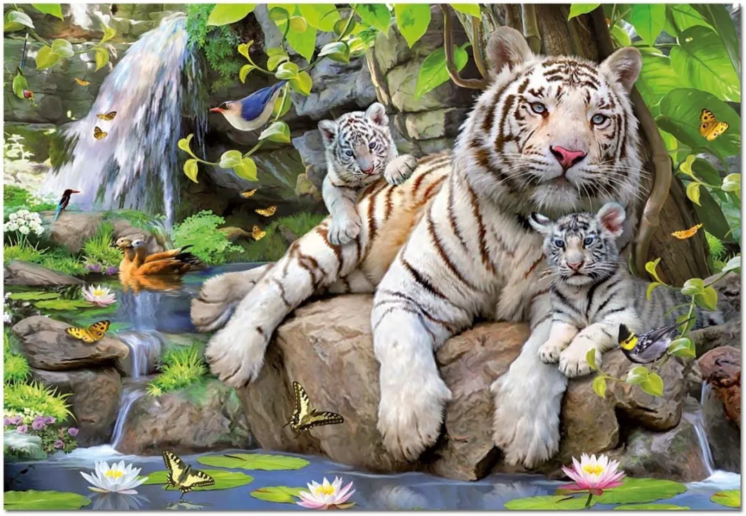 Educa Witte Tijgers Puzzle 1000 Stuks