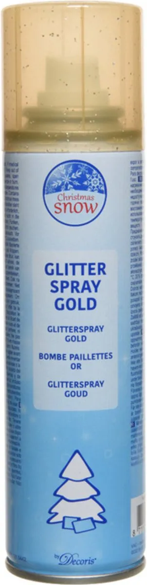 Decoris Glitterspray Goud 100ml