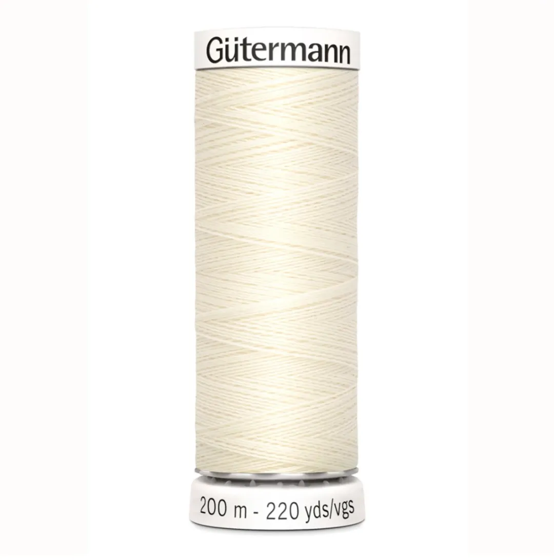 Gutermann Polyester Naaigaren 200m - Wit