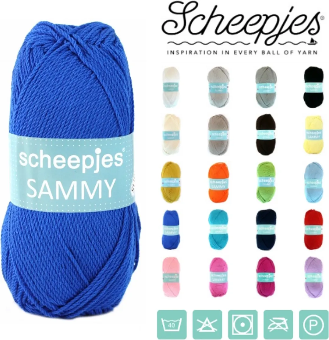 Scheepjes Sammy 123 Blauw Wol