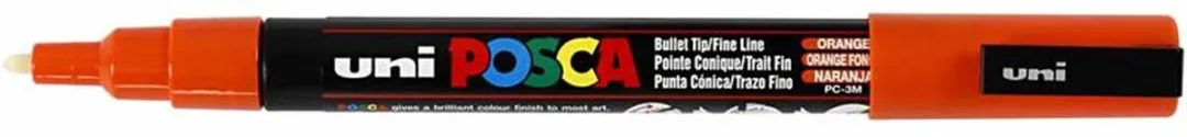 Posca PC3M Verfstift - Donkeroranje - afbeelding 6 van 6