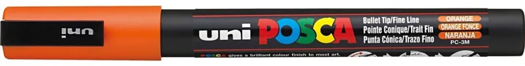 Posca PC3M Verfstift - Donkeroranje