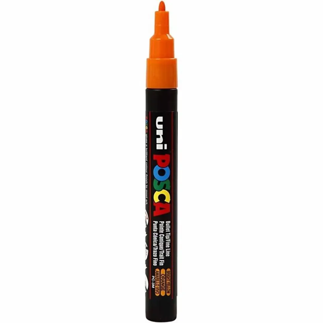 Posca PC3M Verfstift - Donkeroranje