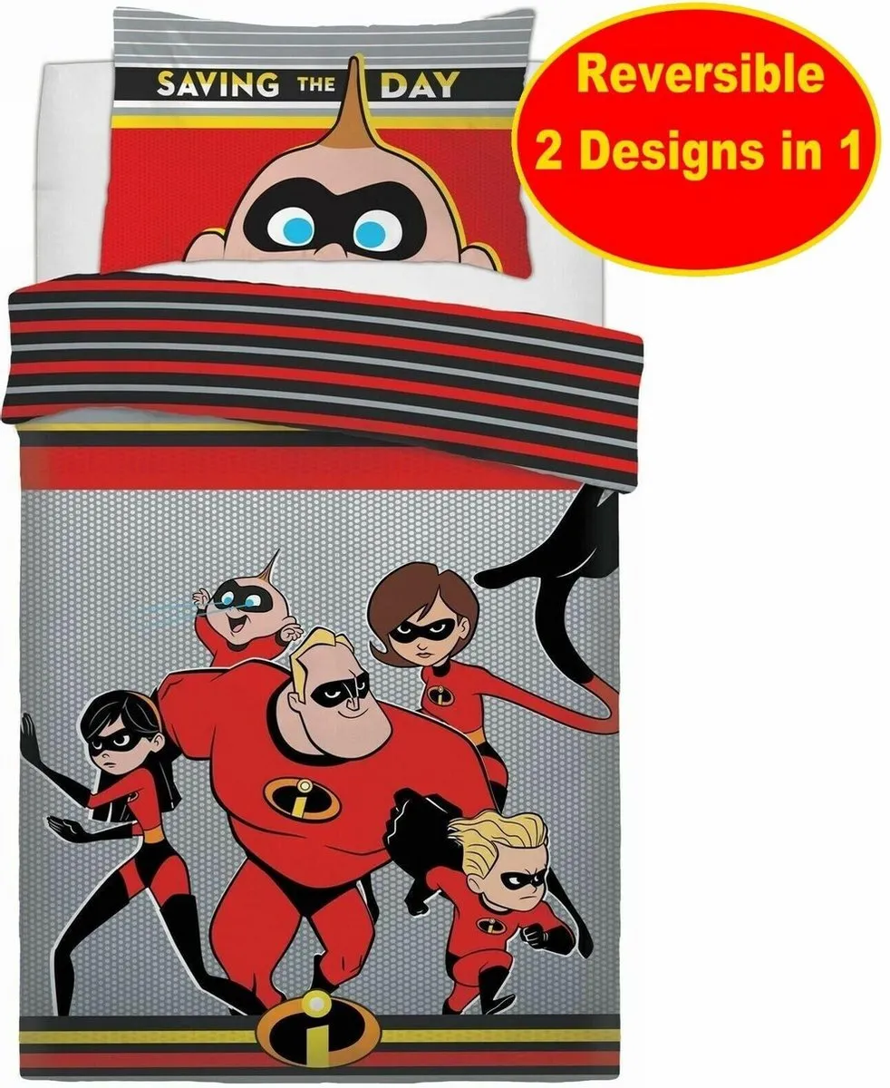 Disney The Incredibles Dekbedovertrek Eenpersoons