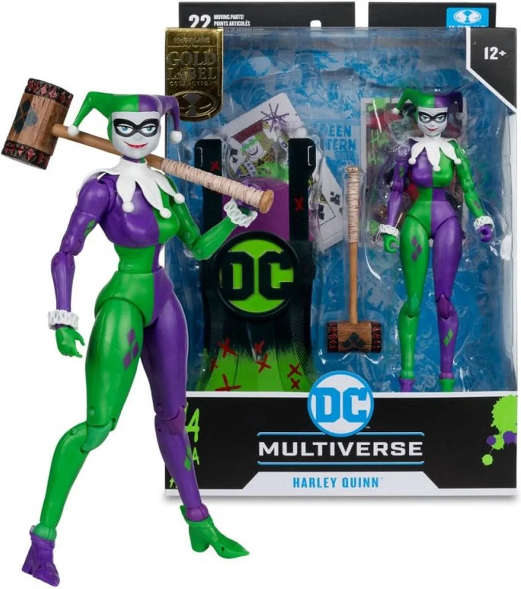 McFarlane Toys DC Multiverse Harley Quinn Jokerized Gold Label