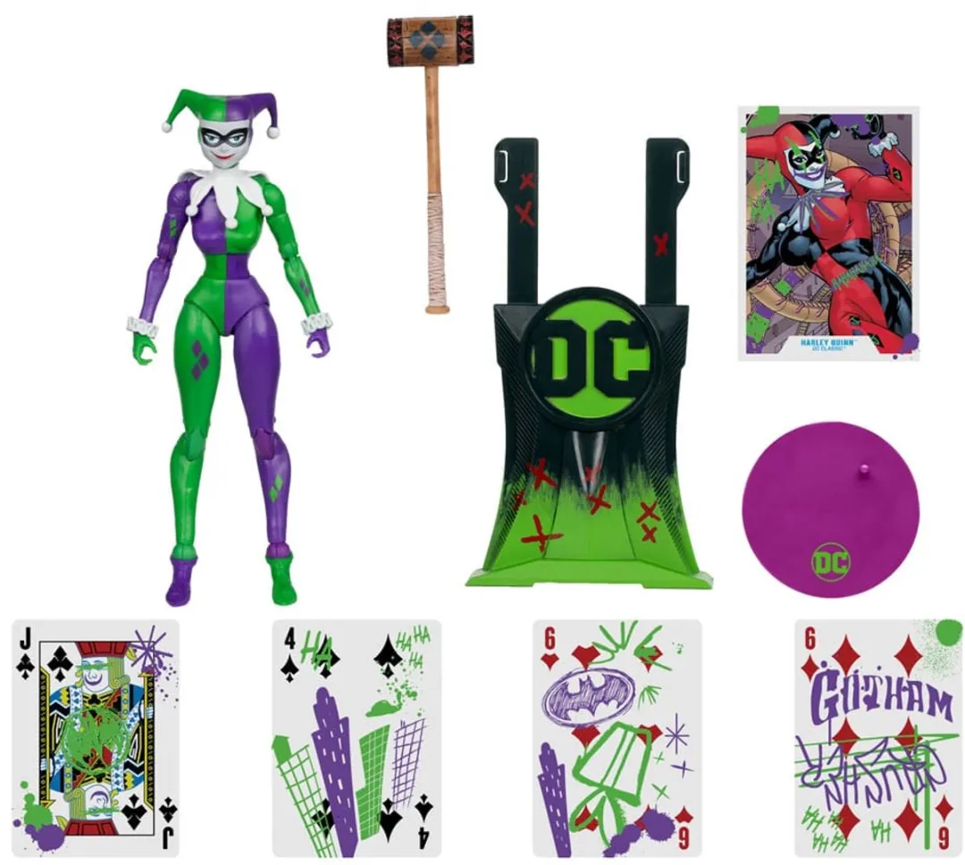 McFarlane Toys DC Multiverse Harley Quinn Jokerized Gold Label - 18cm Action Figuur - Multi - afbeelding 6 van 6