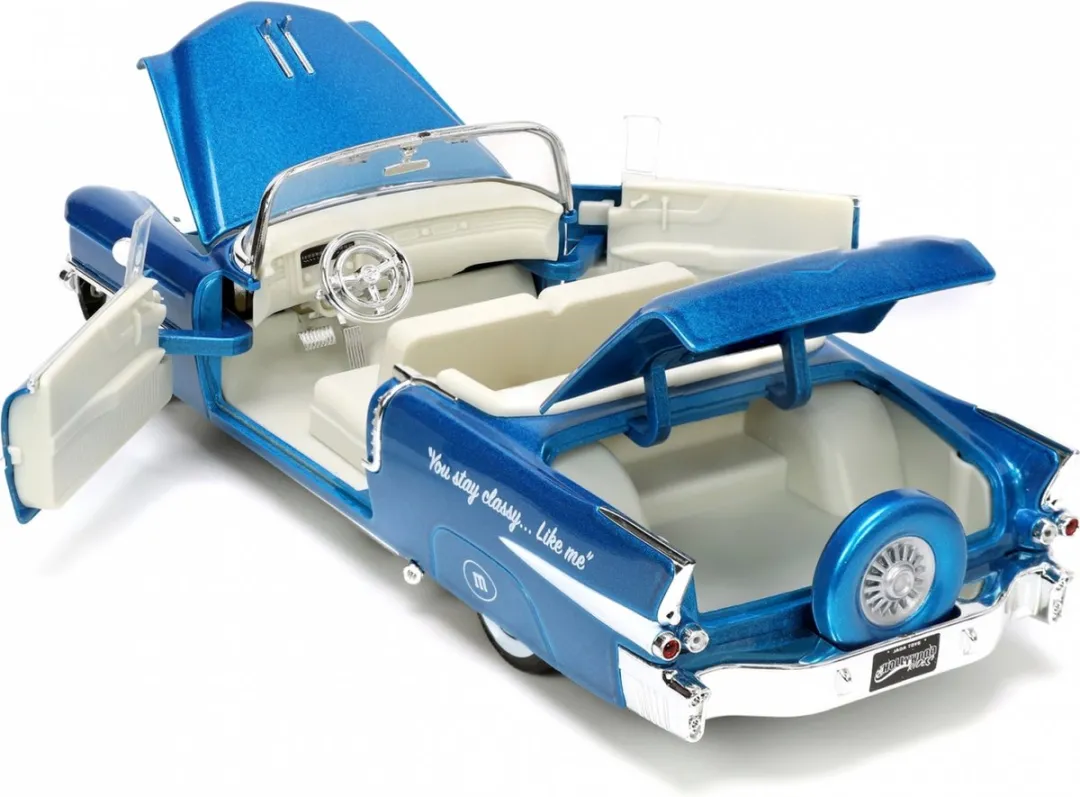 Jada Toys M&Ms 1:24 1956 Cadillac Eldorado - Blauw