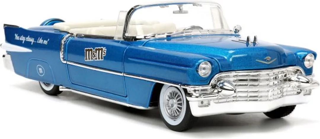 Jada Toys M&Ms 1:24 1956 Cadillac Eldorado - Blauw
