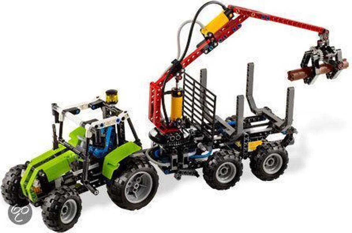 LEGO Technic Tractor met Boomstammentrailer 8049