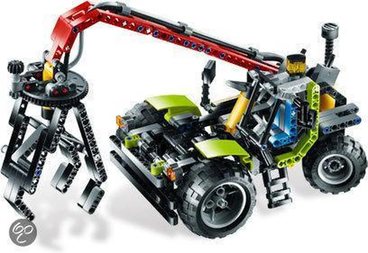 LEGO Technic Tractor met Boomstammentrailer 8049 - 525 Stukken