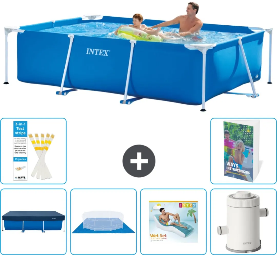 Intex Frame Zwembad 260x160cm Blauw