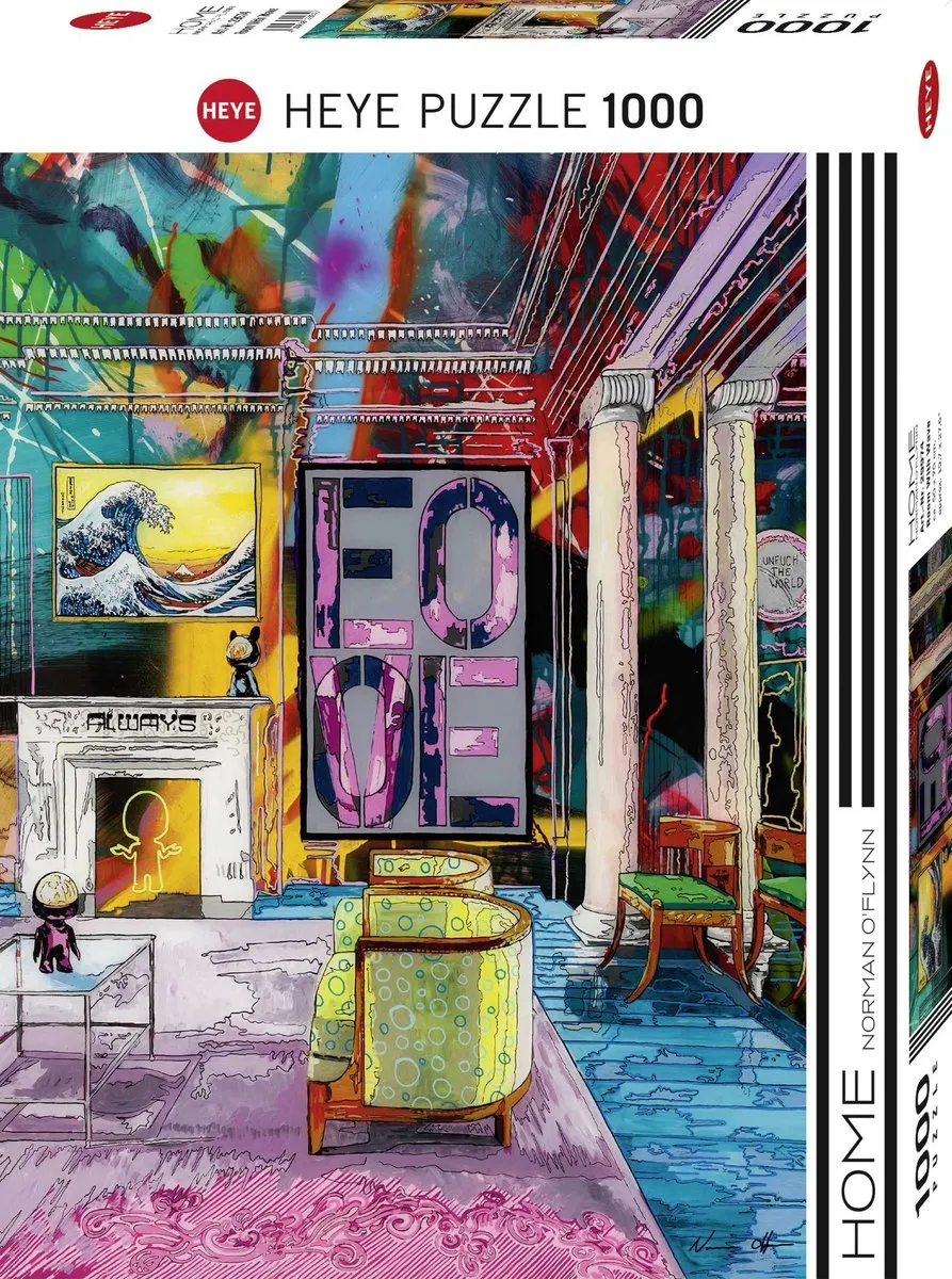 Heye Puzzel Kamer met Hert 1000 Stuks - Multicolor