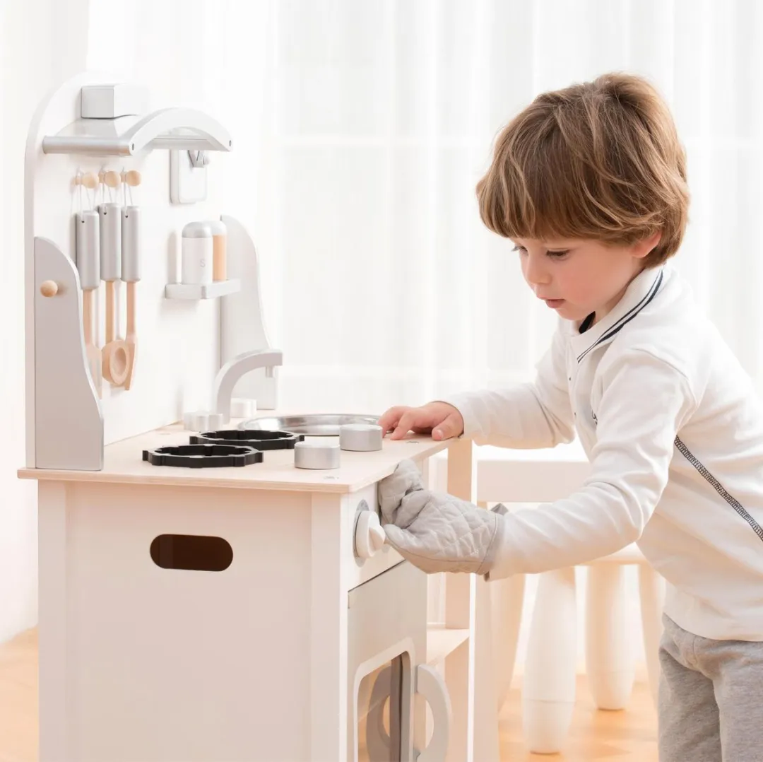 New Classic Toys Houten Kinderkeuken - Wit 55cm
