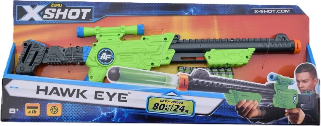 XSHOT X-Shot Excel Hawk Eye Blaster - 16 Pijlen - Wit