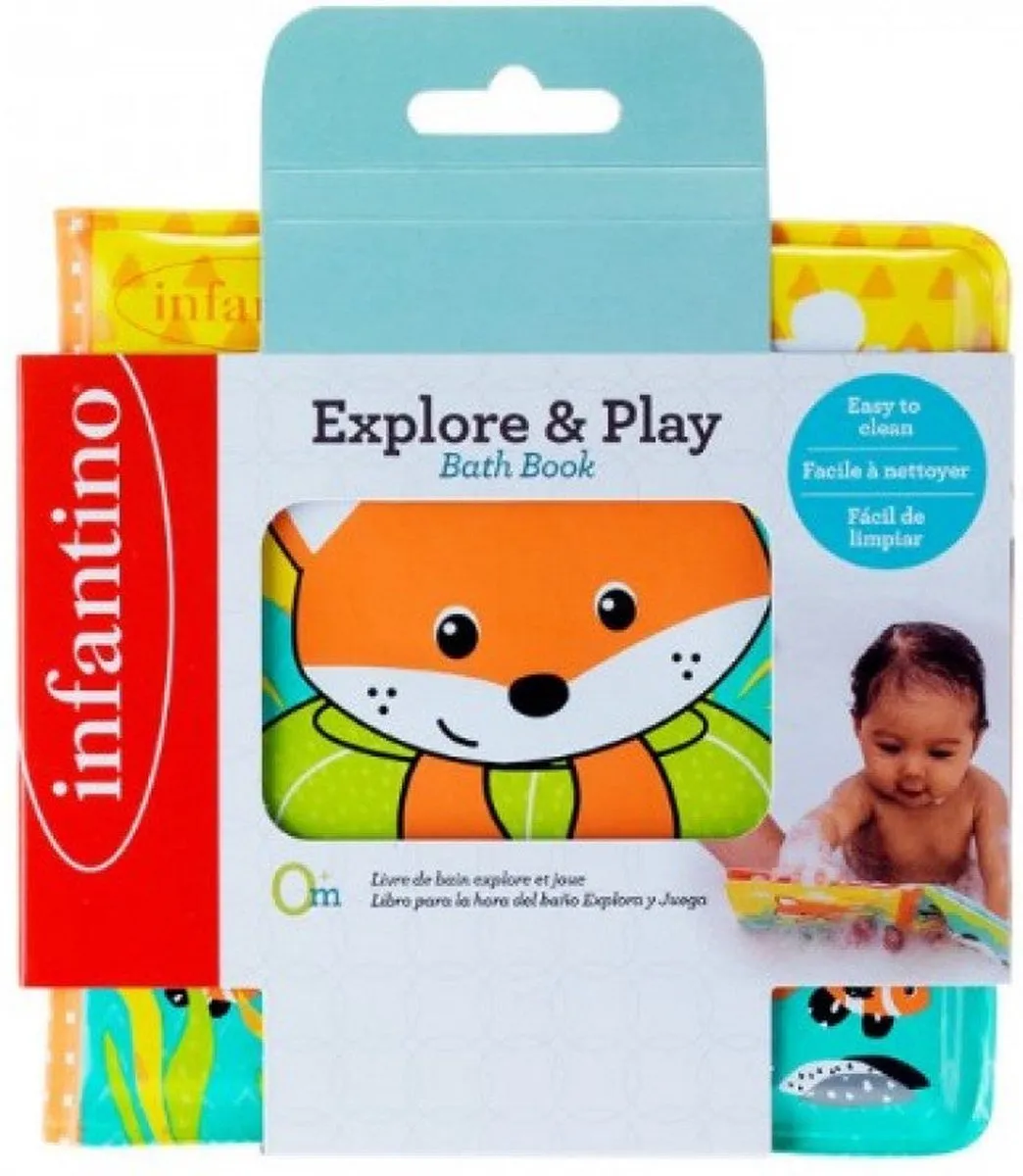 Infantino Explore & Play Badboek Vos - Multicolor