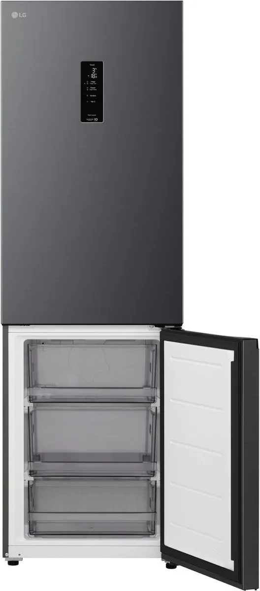 LG GBBSJ11DEP Koel‑Vriescombinatie - 333L - D Klasse - Zwart