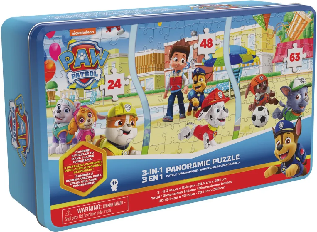 Spin Master PAW Patrol 3-in-1 Puzzel - 24/48/63 Stuks - Multicolor
