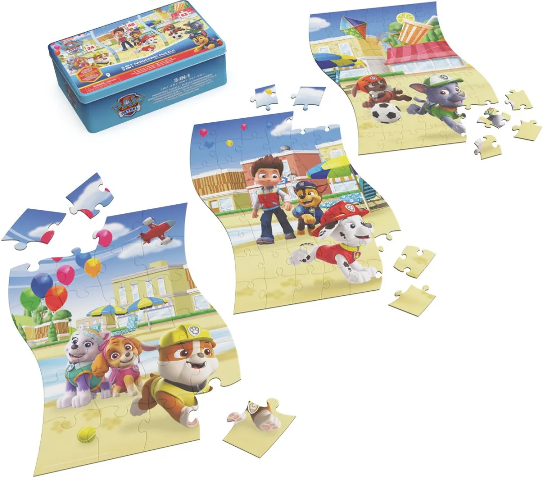 Spin Master PAW Patrol 3-in-1 Puzzel - 24/48/63 Stuks - Multicolor