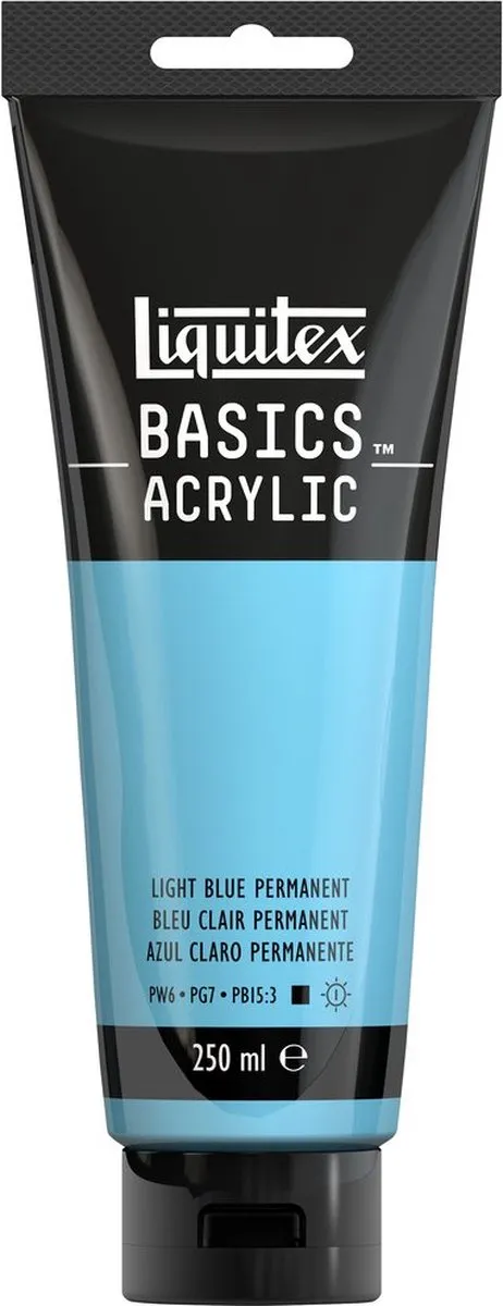 Liquitex Basics Acrylverf Light Blue Permanent 250ml
