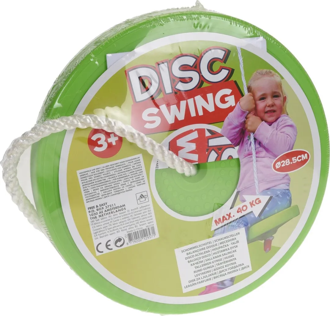 Tender Toys Schotelschommel Disco Swing 28,5cm - Groen