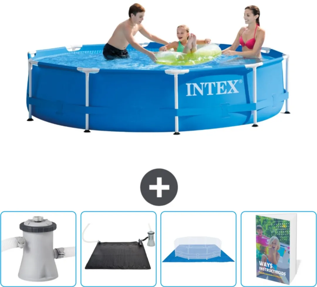 Intex 28200NP-Blauw Rond Frame Zwembad 305x76cm