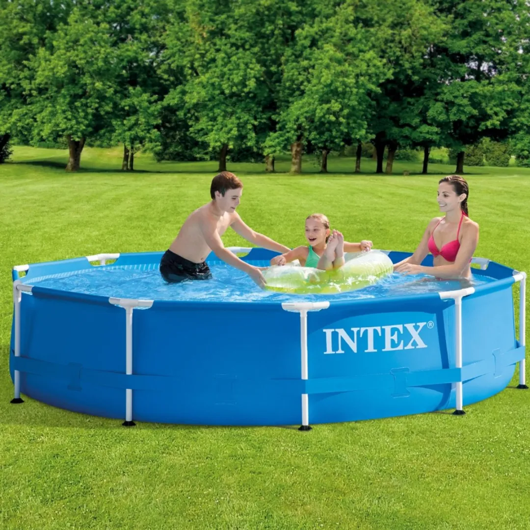 Intex 28200NP-Blauw Rond Frame Zwembad 305x76cm - Blauw - afbeelding 2 van 6
