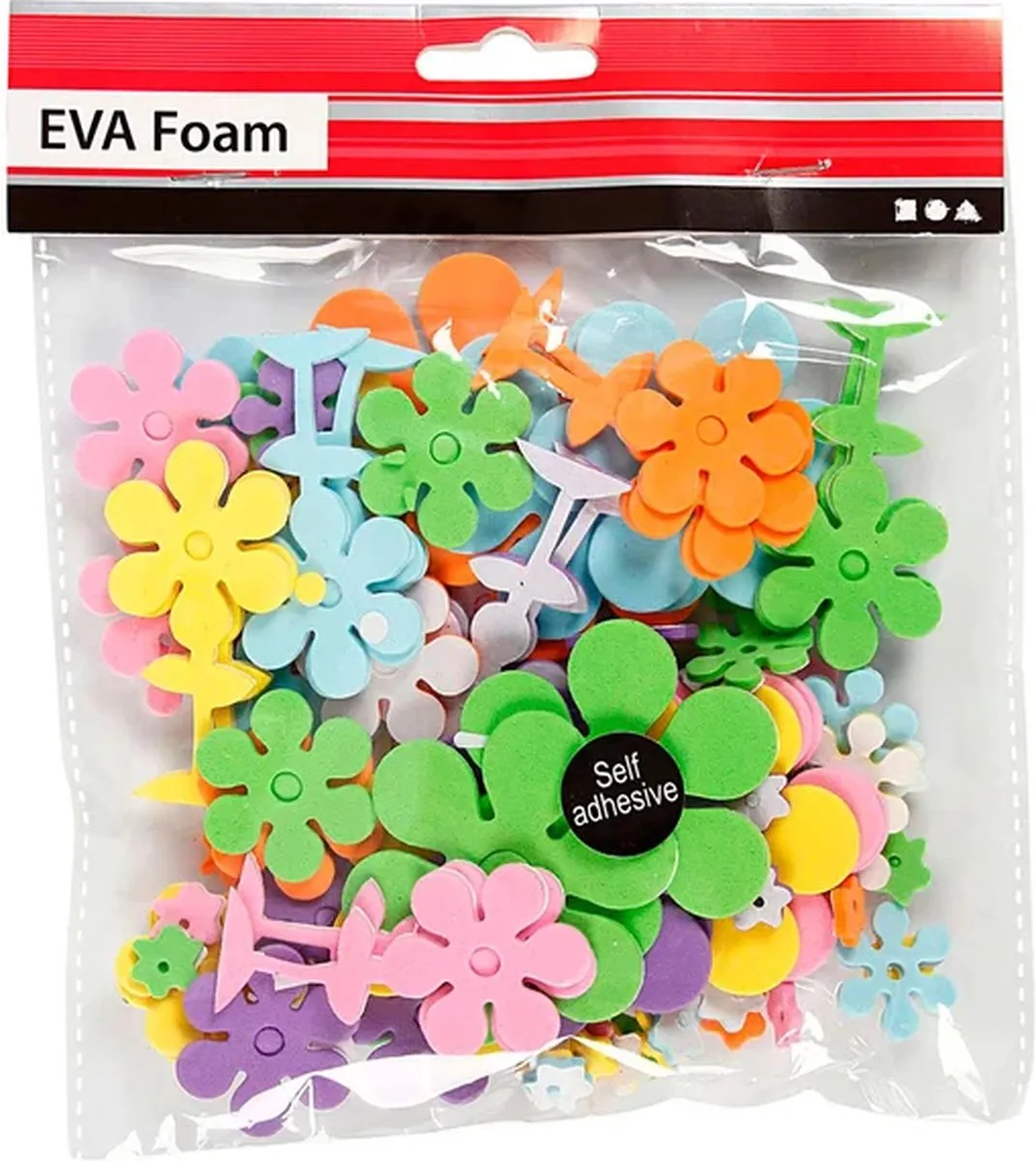 Creativ Company EVA Bloemen Multigekleurd 10-60mm - 100 Stuks