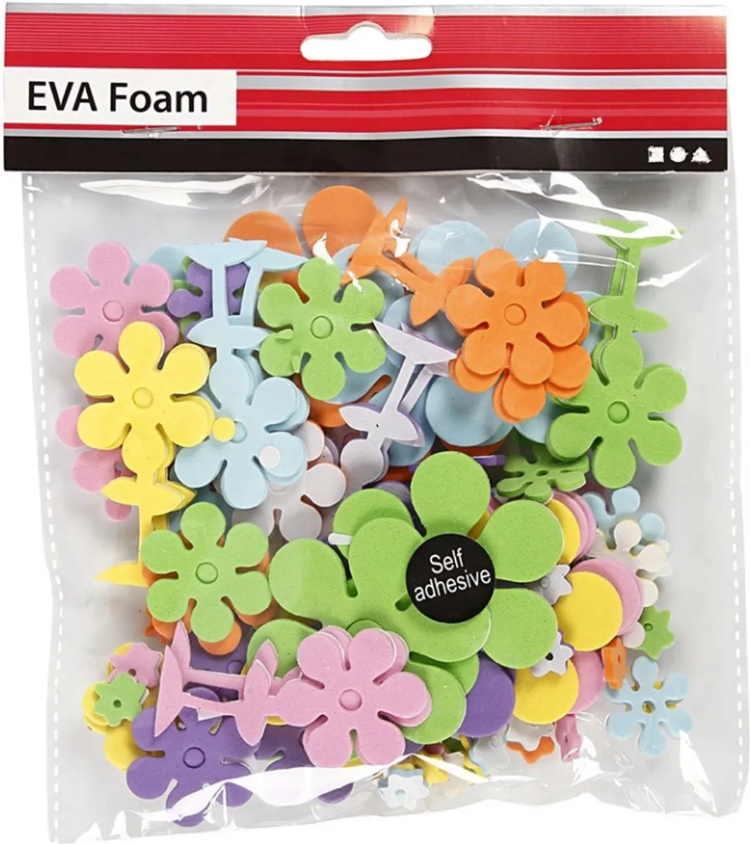 Creativ Company EVA Bloemen Multigekleurd 10-60mm - 100 Stuks