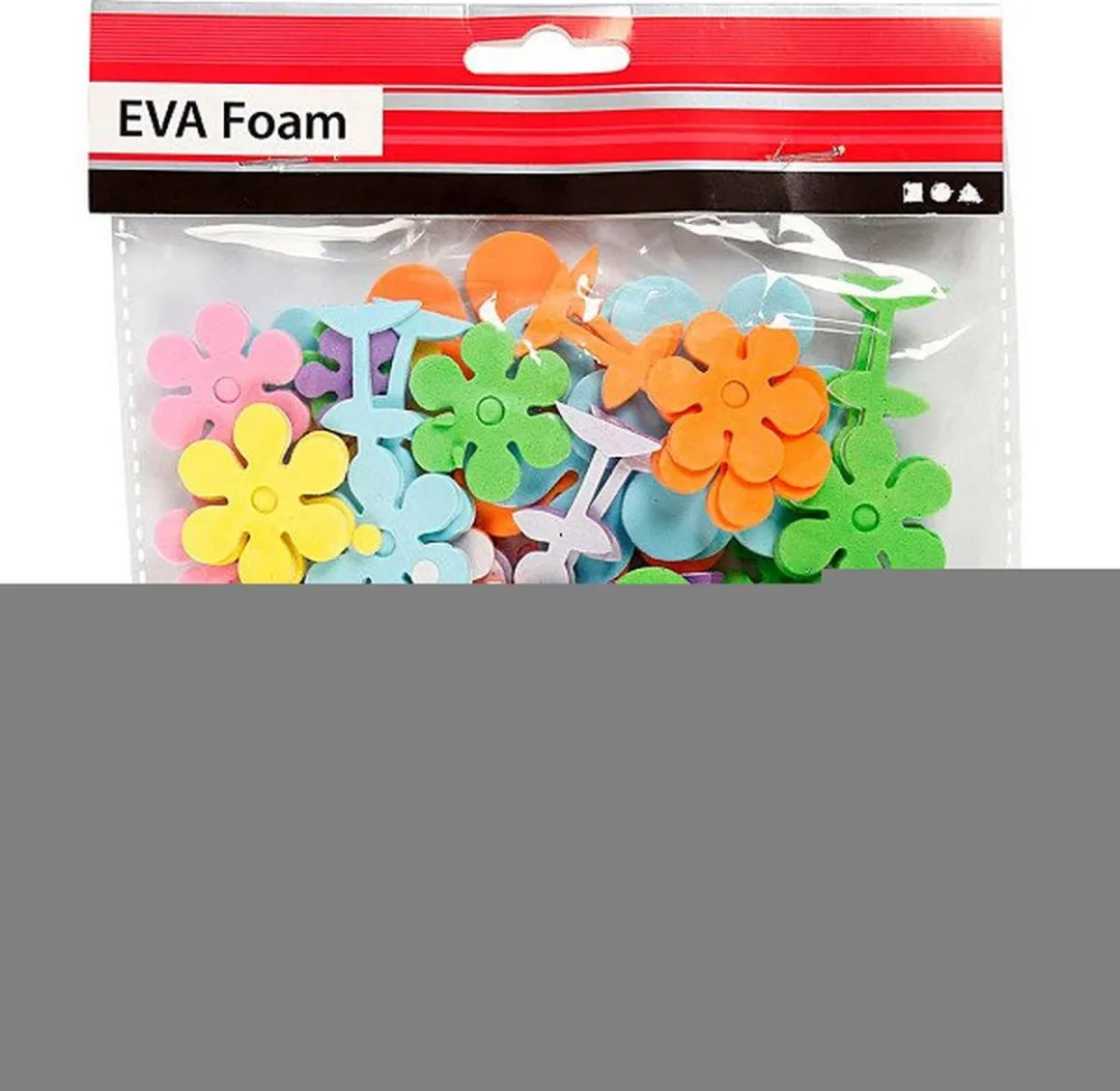 Creativ Company EVA Bloemen Multigekleurd 10-60mm - 100 Stuks