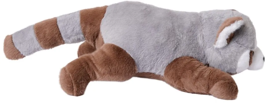 PIA Soft Toys Wasbeer Pluche 30cm - Bruin/Grijs