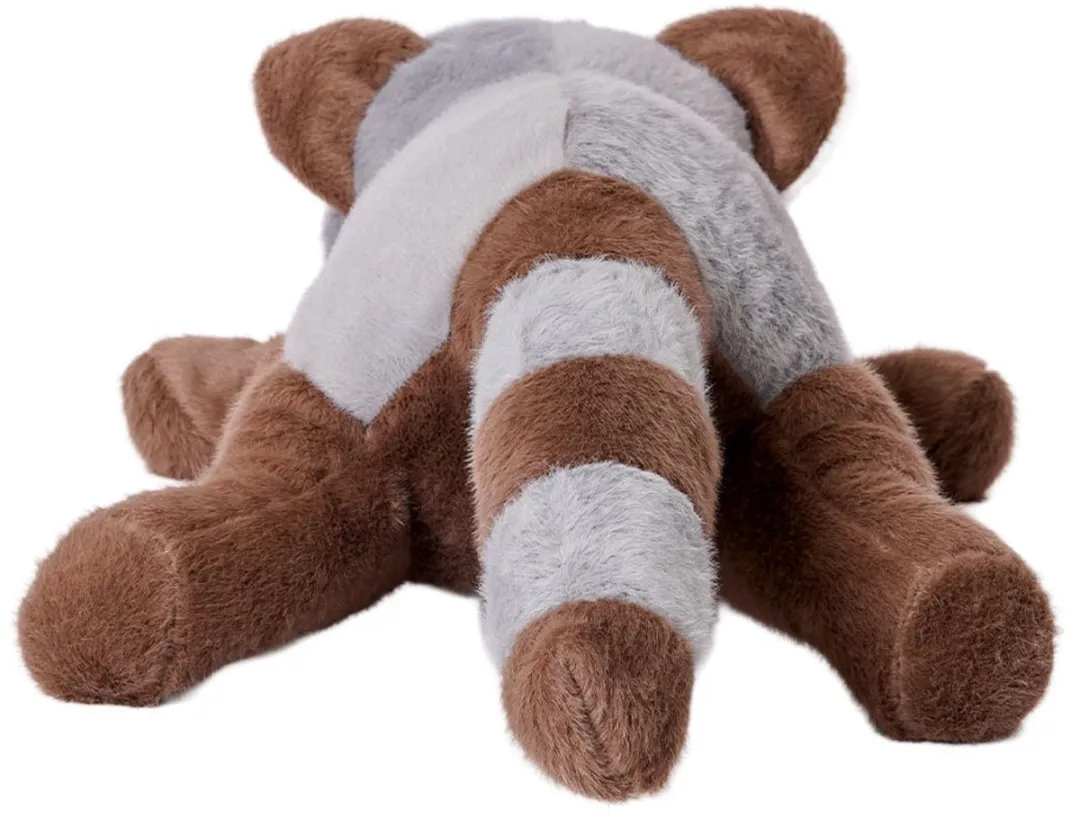PIA Soft Toys Wasbeer Pluche 30cm - Bruin/Grijs