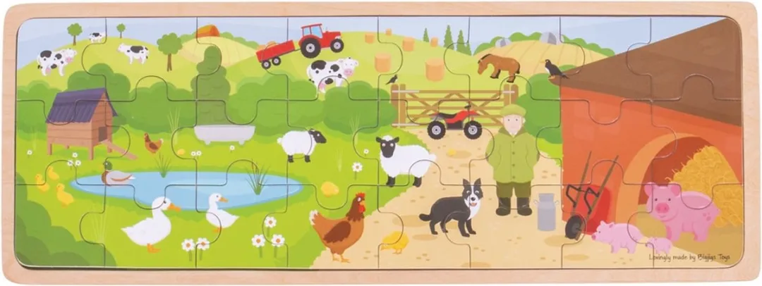 BigJigs Houten Puzzel Boerderij BJ268