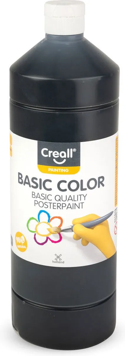 Creall Plakkaatverf Zwart 1000ml
